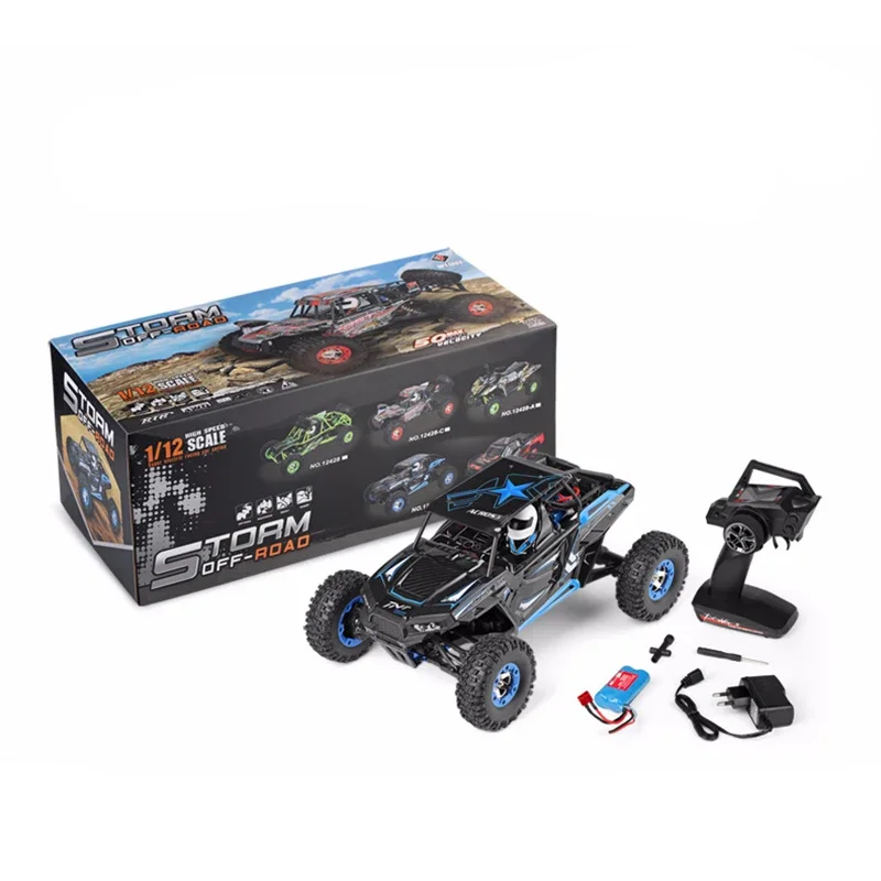 Wltoys 12428-B 1/12 Матовый Электрический Радиоуправляемый автомобиль 2 4 г 4WD высокоскоростной пульт дистанционного управления игрушка со светодиодной подсветкой