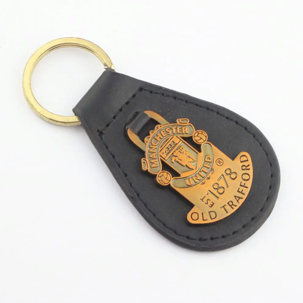 Factory Manufacturer Custom Wholesale Strap With Tassel Metal Leather Keychain