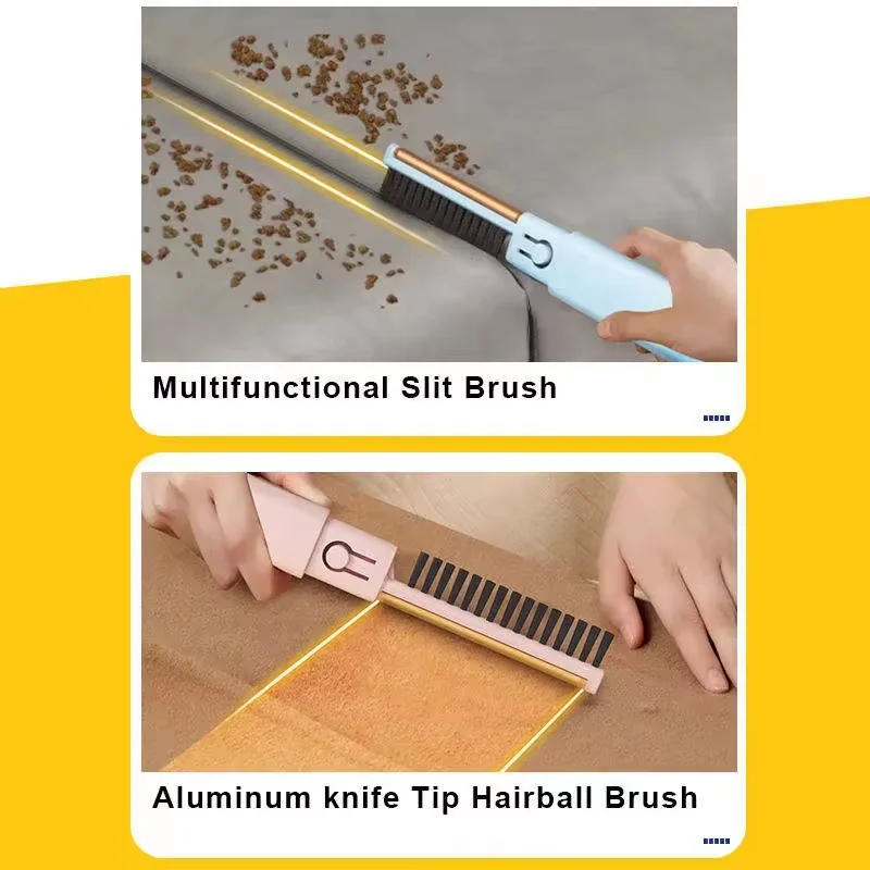 BENHENG 2024 dog and cat Pet Hair Remover Lint Brush Self-Cleaning Base Improved Handle Double-sided Fur Brush