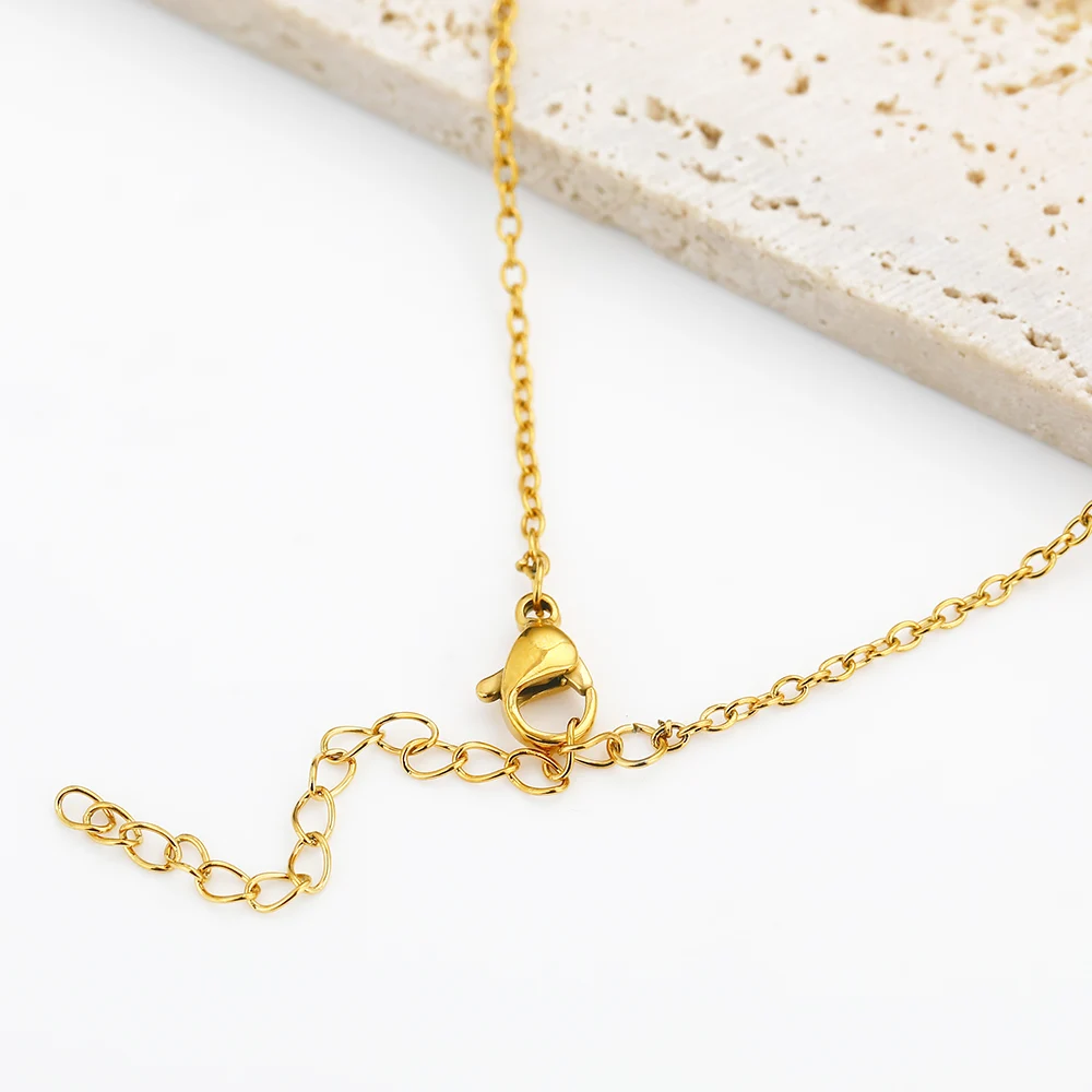 Wholesale 12 Constel Lation Astrology Horoscope Star Jewelry Gold Plated Chain Stainless Steel Zodiac Sign Pendant Necklace