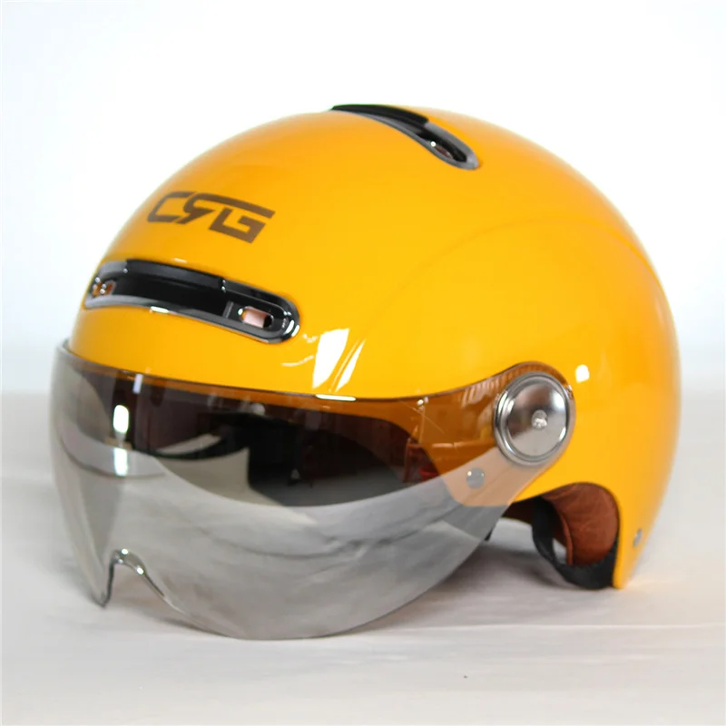 Factory wholesale unisex classic retro light half-face motorcycle helmet