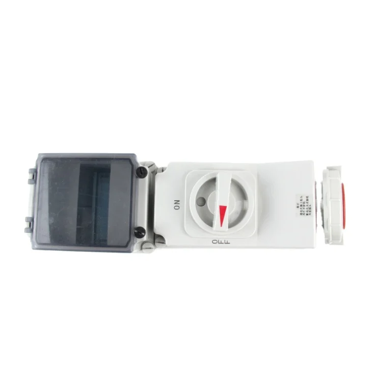 CHENF Blue Red CEE/IEC Socket with DUO Interlock and DIN Standard Rail IP67 230V 400V CF7050 CF5634 CF5630 CF5633 CF5635 CF5638
