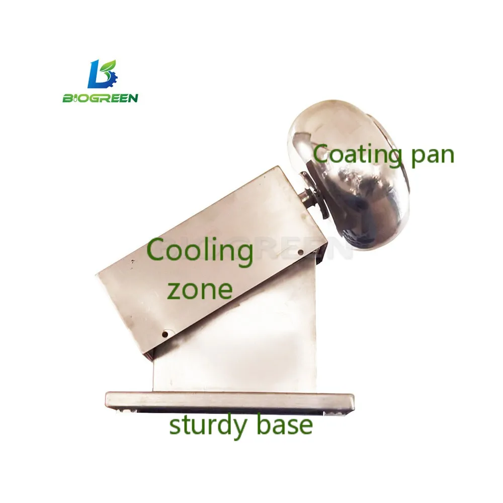 Drum Shape Automatic Sugar Chocolate Energy Ball Enrobing Coating Pan Machine