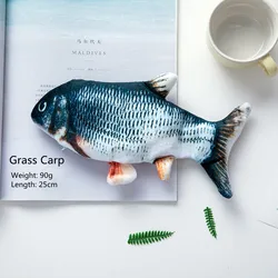 Usb Electric Moving Flippity Catnip Dancing Fish Cat Toy Cat Flapping Kicker Electric Simulation Interactive Fish Toy For Cat