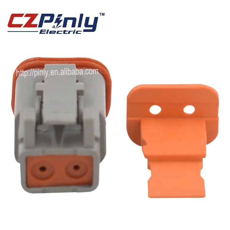 waterproof 2 way AT06-2S female connector dt series deutsch pin