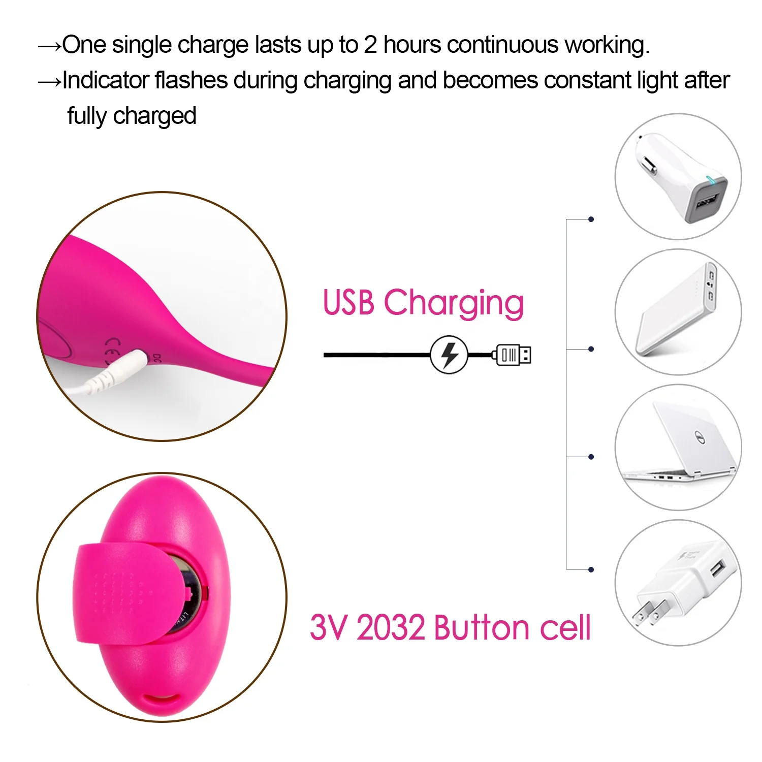 Yetrun 10 Speeds  Waterproof USB Rechargeable Wireless Remote Control Vibration Mini Anal Jump Love Eggs Vibrator