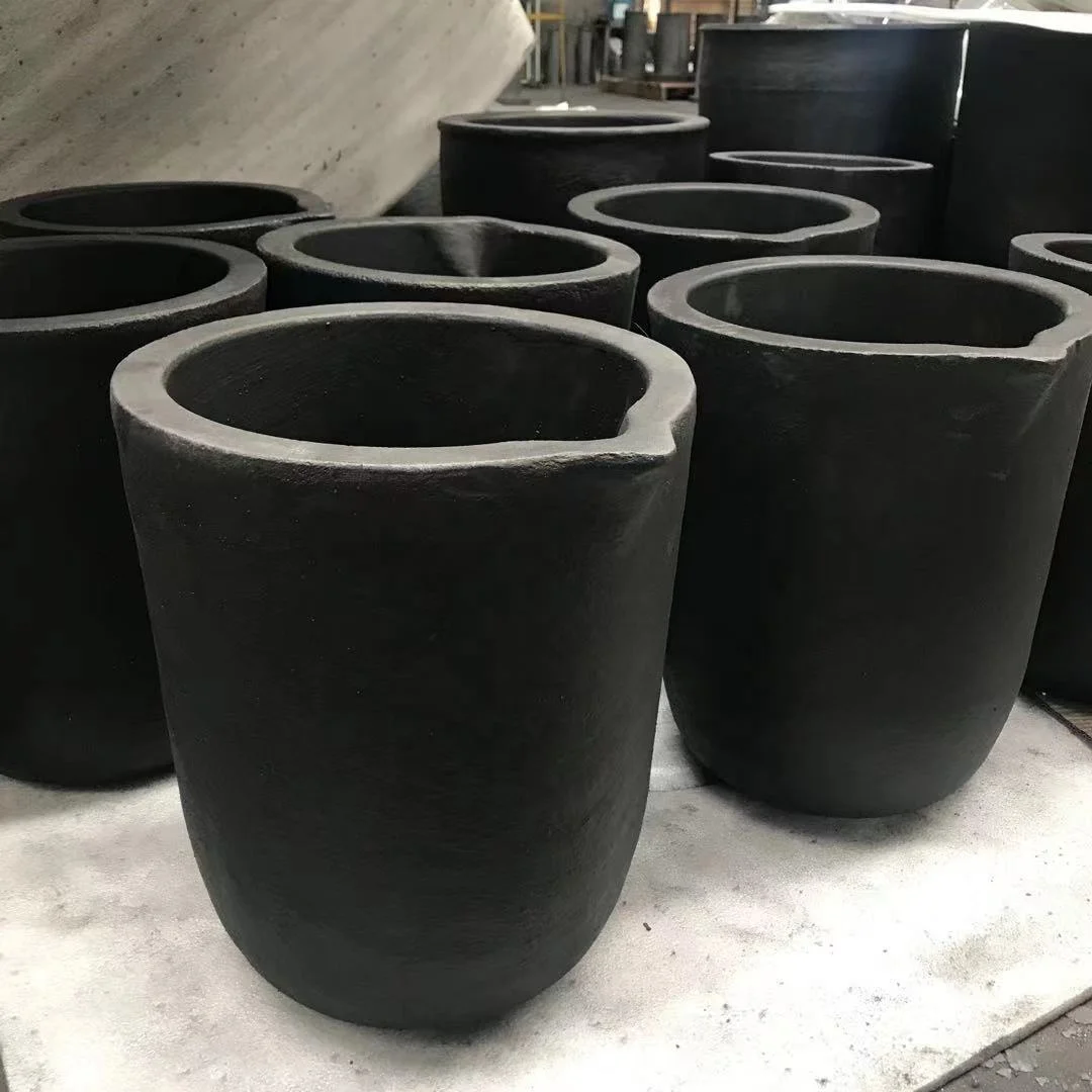 Small size isostatic silicon carbide graphite crucible for melting metals