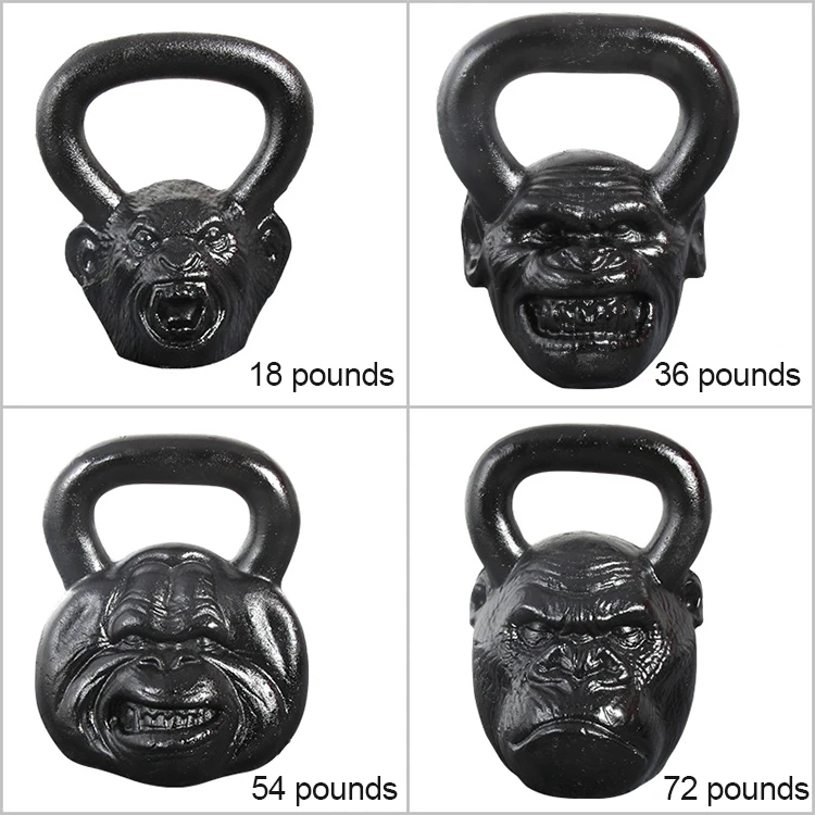 10kg Custom Weightlifting Competition Kettlebell Monkey Kettlebell For Exercise