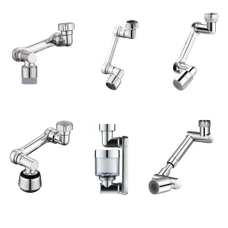 SANIPRO Bathroom Accessories Universal 1080 Robotic Arm Swivel Tap Extender Bubbler Adapter Sink Faucet Extension Aerator
