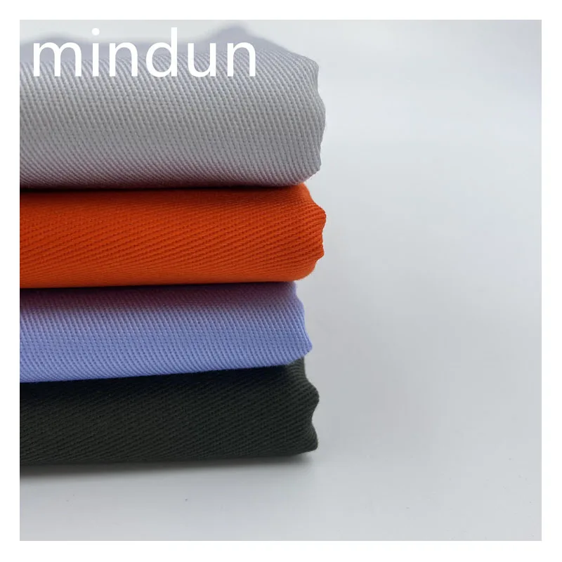 Mindun OEM ODM Woven 65 Polyester 35 Cotton Fabric 230GSM Oil Works Clothes Fabric Workwear Twill Fabric
