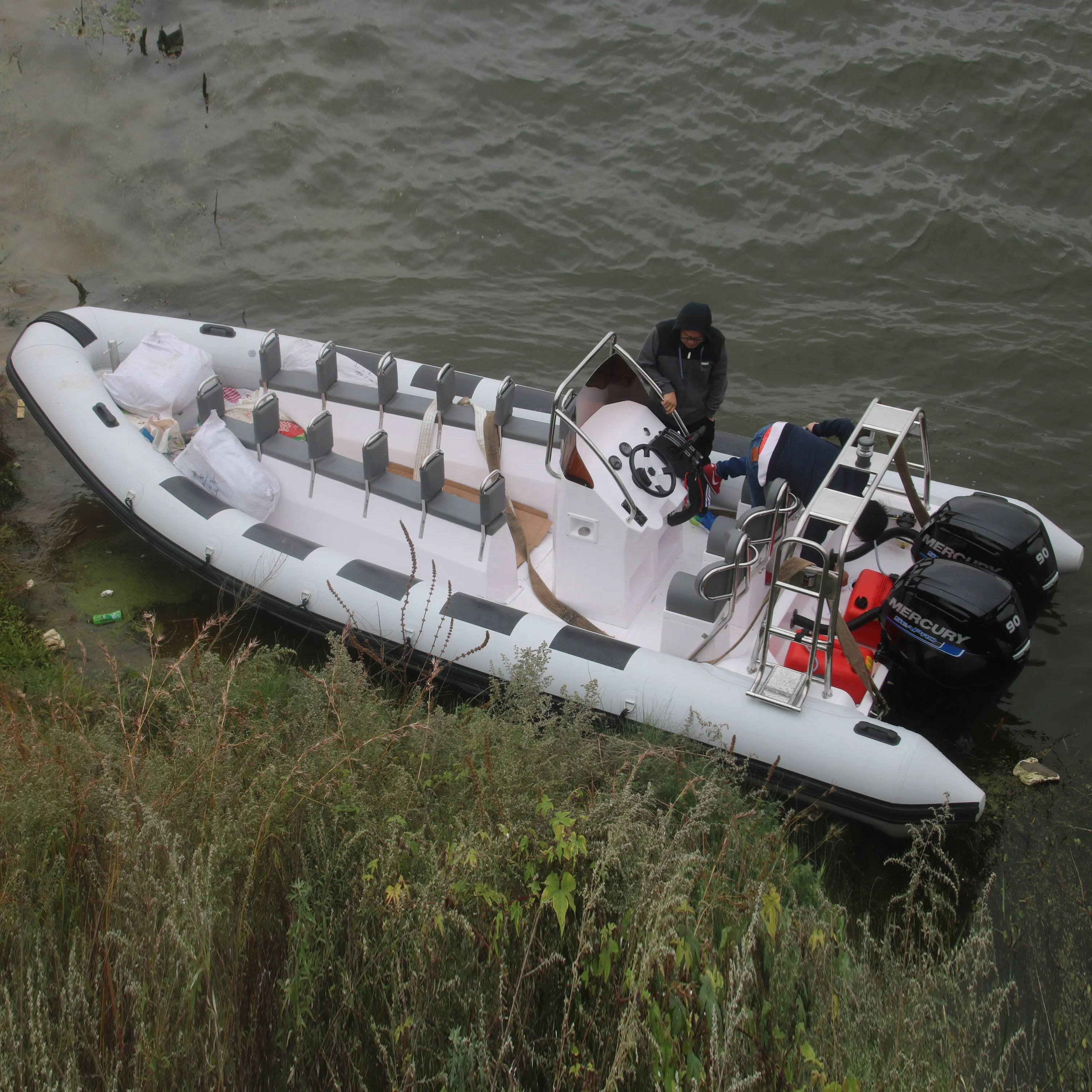 Goboat RIB700B 7.0M 23FT Goethe Factory Direct Sale 20ft  Center Console FRP Inflatable Fishing Boat For Sale RIB700B