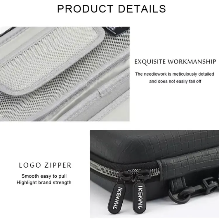 Custom Waterproof Plastic Small EVA Bags Zipper HDD SD Card Case