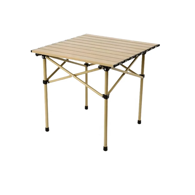 Polar Everest Outdoor Furniture Camping Folding Foldable Table with 4 Moon Chairs For Camping Beach Picnic Travel