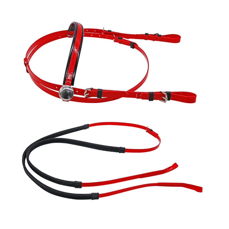 Factory Wholesale Pvc Bridle And Rein Racing Horse