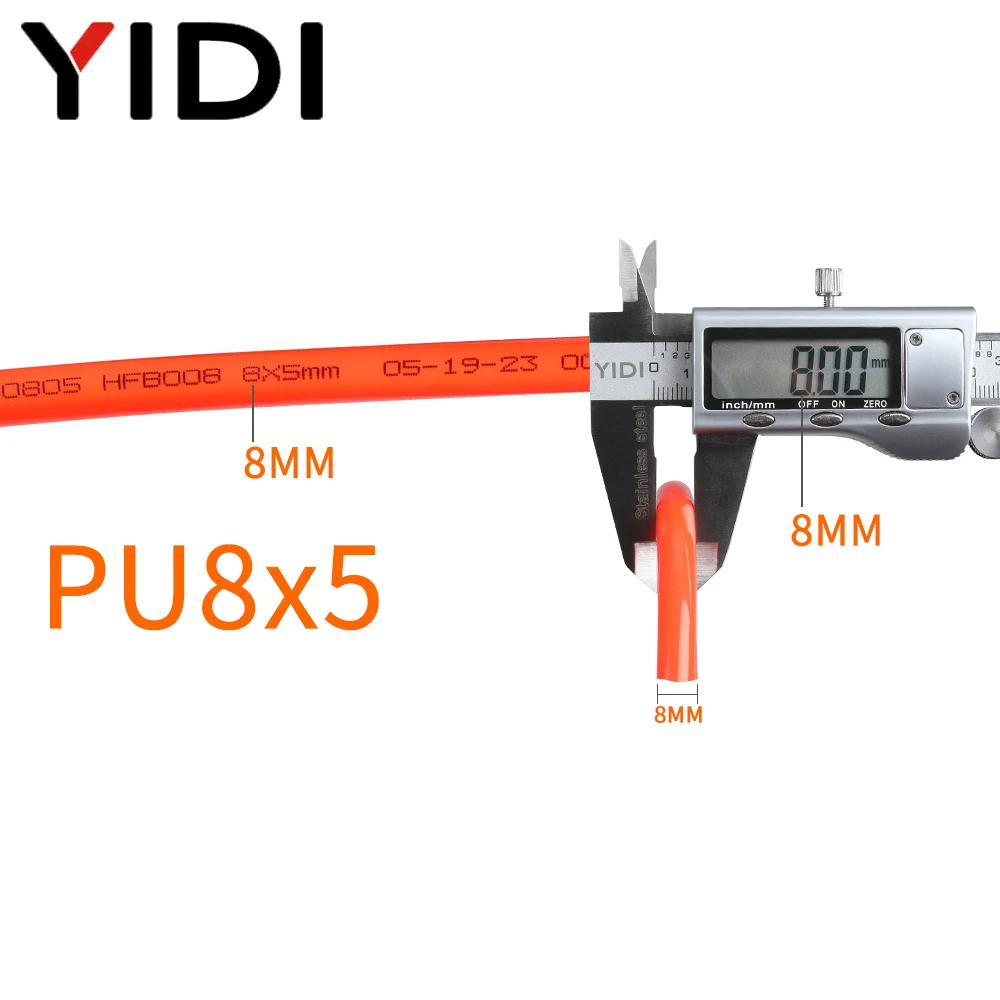100m 1Mpa/10000Hpa Pneumatic Air Compressor Hose PU Polyurethane Tube Pipe Line 4mm 6mm 8mm 10mm 12mm 12-10 10-6.5 8-5 4-2.5 mm