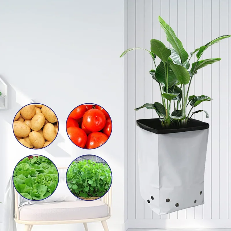 Wholesale Garden Supplies  Thicken PE Seedling Bag Tomato Growing Bags Hydroponic 10 Gallon Plastic Grow Bags for Plants