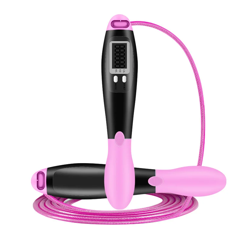 
Best Seller Adults Kids Fitness Workout Adjustable Length Digital Counting Calorie Counter Skipping Rope 