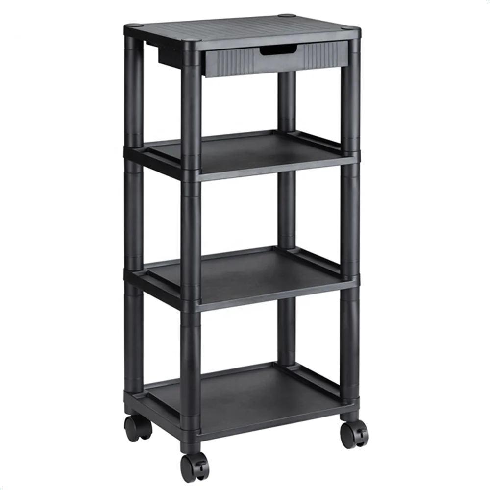 Съемная регулируемая пластиковая подставка для принтера с четырьмя полками и