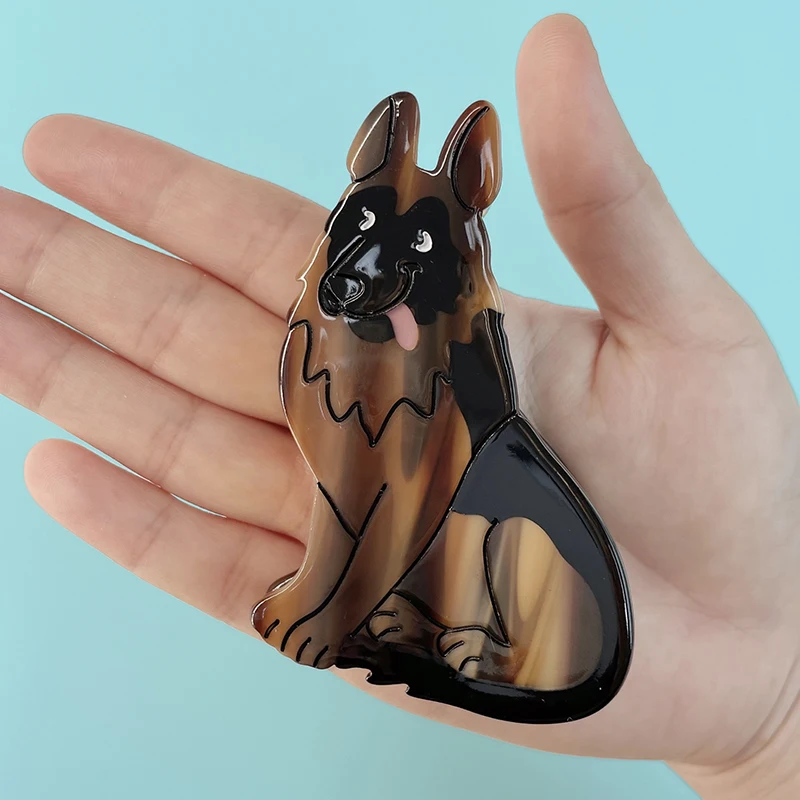 Cartoon Handmade Acrylic Dog Cute Animal Acetate dog hair claws clips for Friends