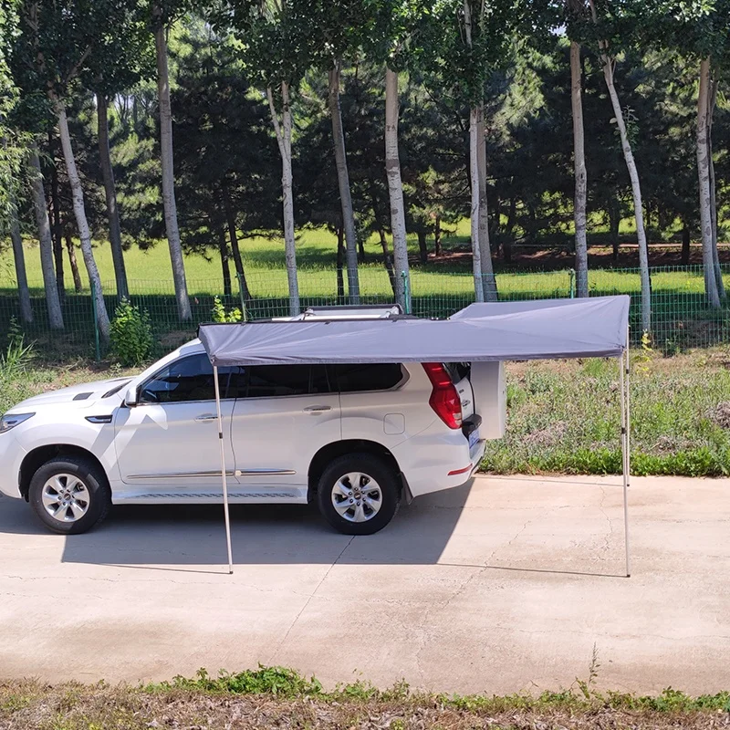 Outdoor Camping Car Shelter 270 Degree Foxwing Awning Retractable Car Roof Side Awning
