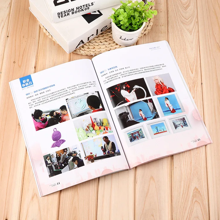 Professional Publishing Offset Printing Booklet Magazine Brochures Catalogue Photo Cook Paper Book Printing