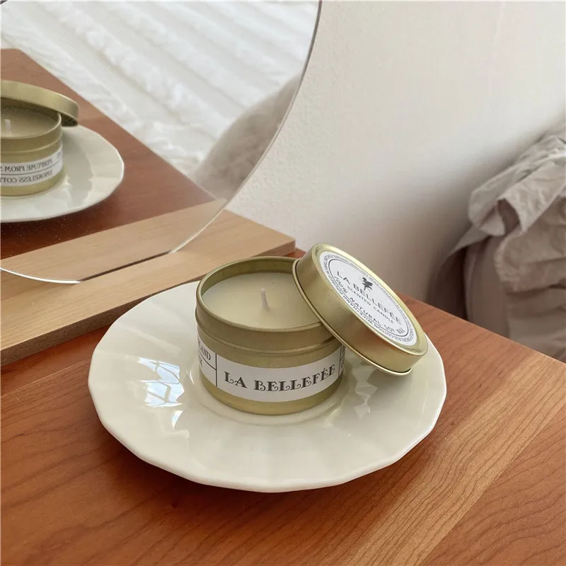 Solid color colorful travel matte rose gold black 2 oz 4 oz 8 oz Aluminum Soy Wax candle tin jars for candle