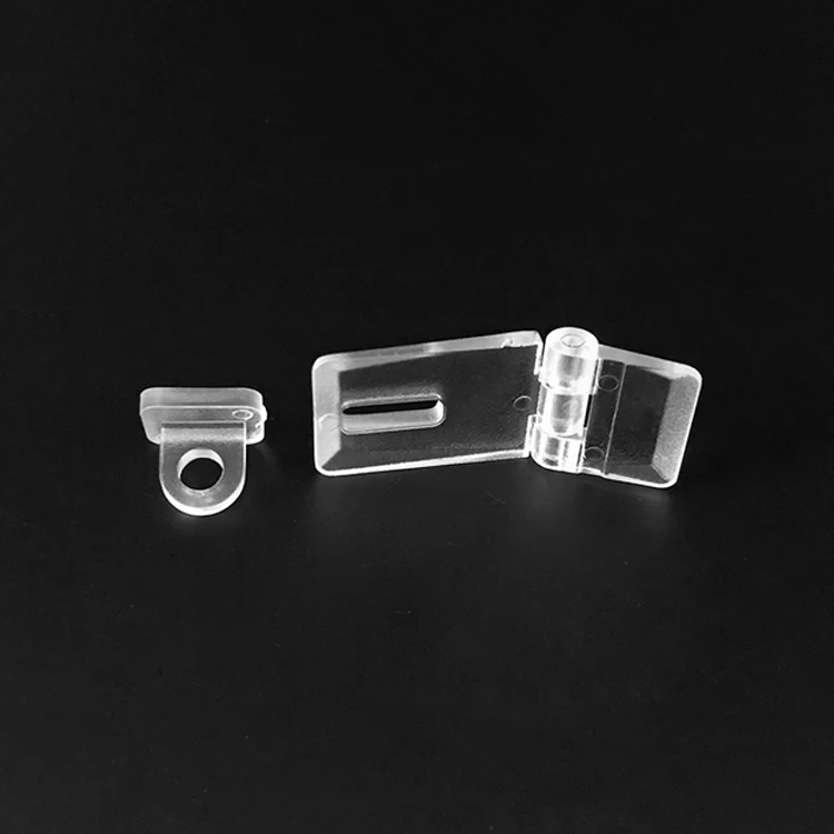 Factory wholesale high transparency acrylic clear lock hasp acrylic plastic buckle latch clear transparent hinge hasps