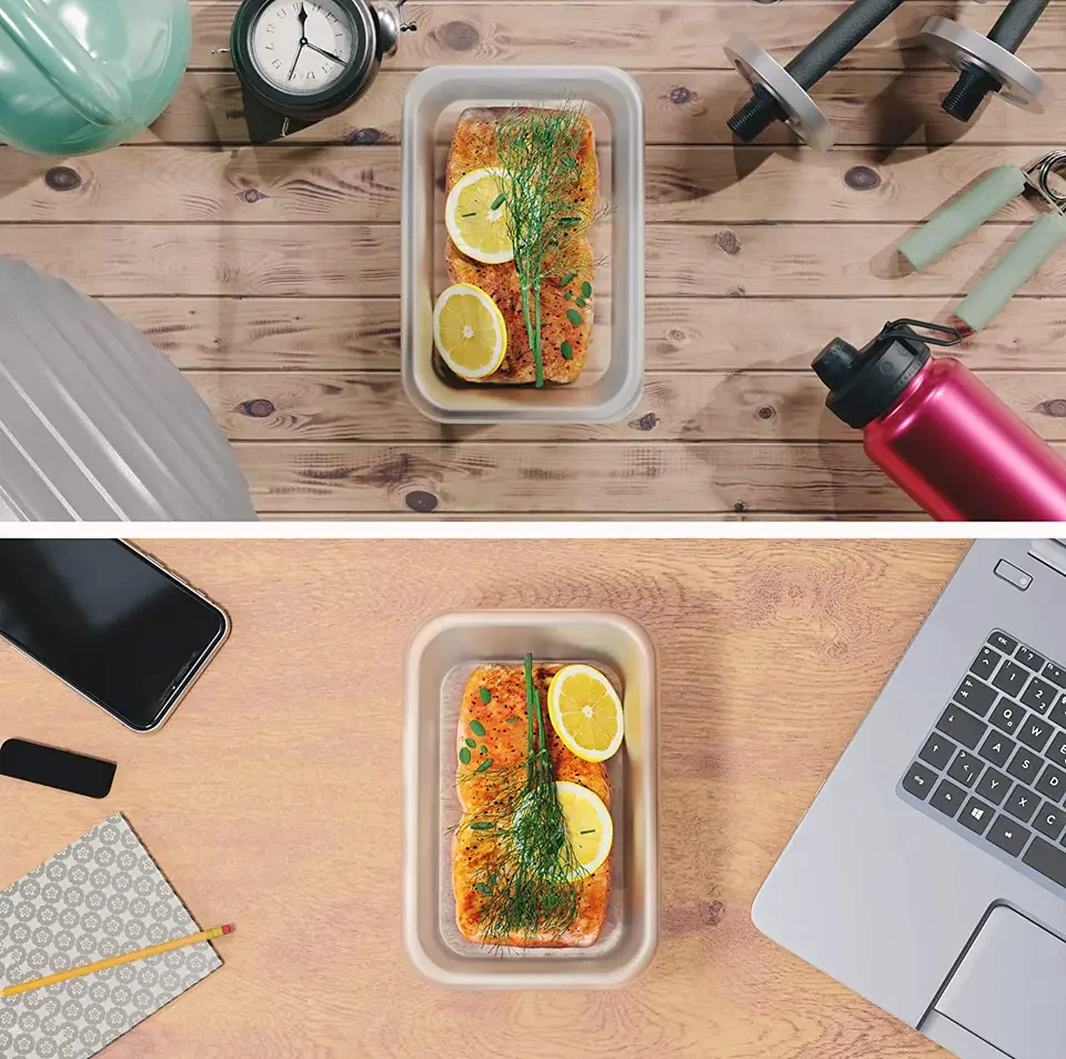 Plastic Food Storage Containers with Transparent Lid Custom Size Accepted Lunch Box