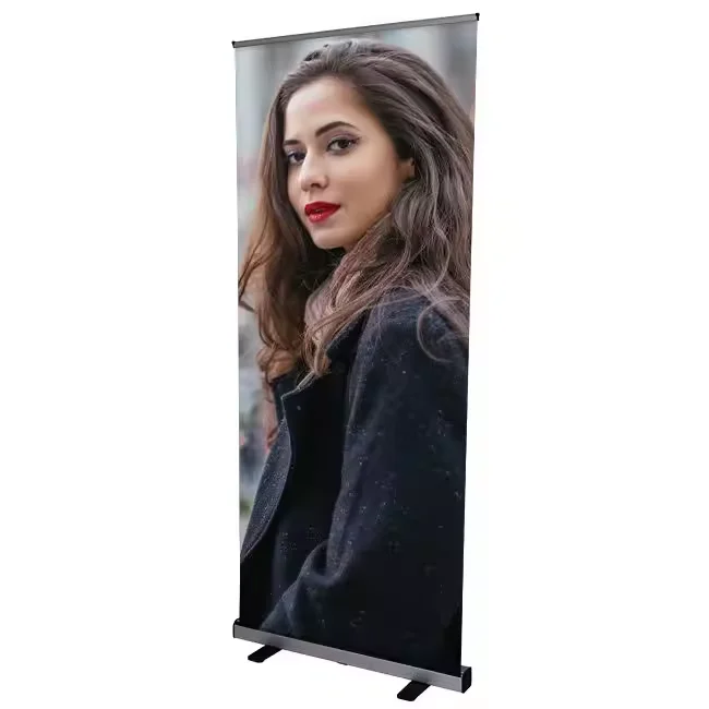Advertising Promotion Portable Flex Reusable Display Stand Mesh Backdrop pull up banner