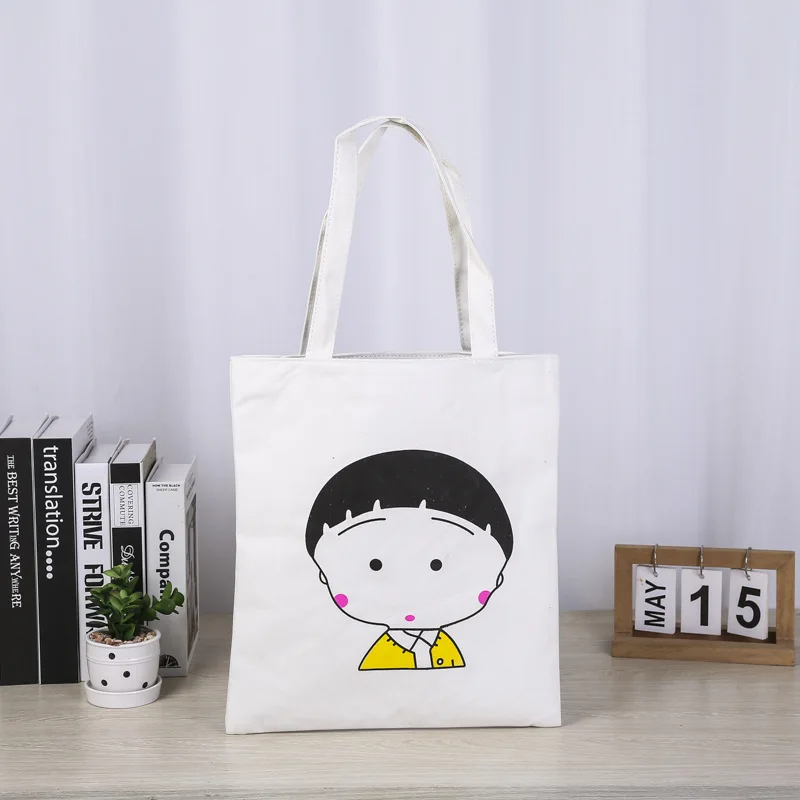 Promotion Eco  cheap Cotton Tote Handle Shopping Bag with Zipper