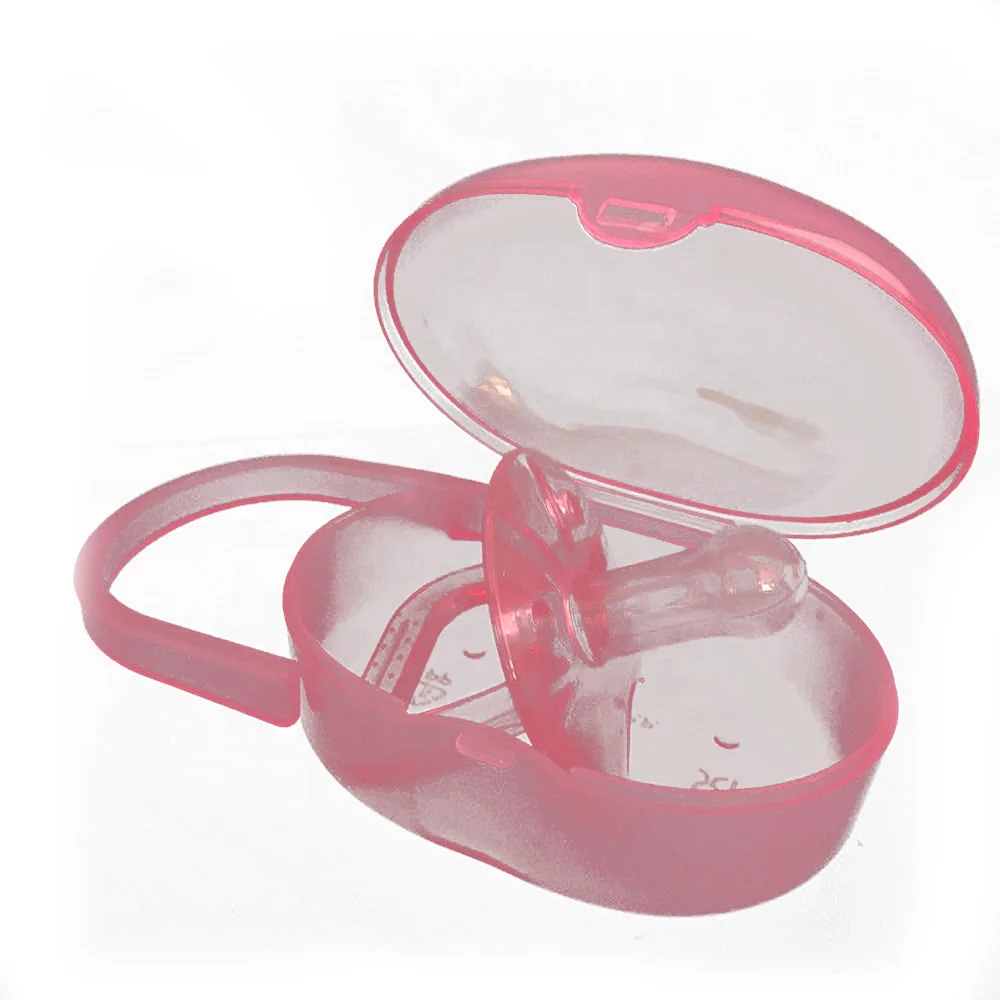 China Hot Selling Promotional Round Head Pacifier Silicone Feeding Baby Pacifier Nipple With PP Box