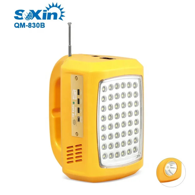 Solar rechargeable emergency light high power led rechargeable light