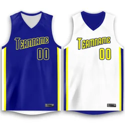Sublimation Basketball Clothes T Shirt Vests Team Embroidery Patch Fashion Design Custom Mens Basketball Jerseys