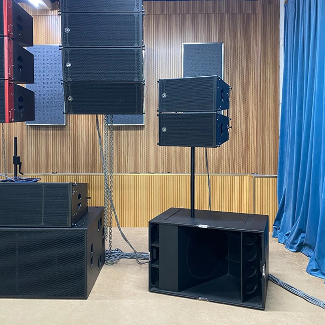 Portable Professional Stage Subwoofer single 18 Inch Woofer 10 inch Active line array Sound System Dj Concert Audio Speaker set