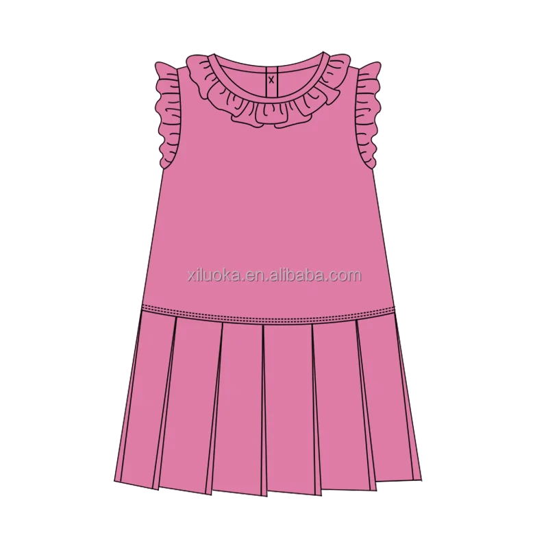 Private Custom high quality Girls Elastic Fitting Yoga sleeveless dresses with safety shorts Nylon Spandex Dancing Active Wear