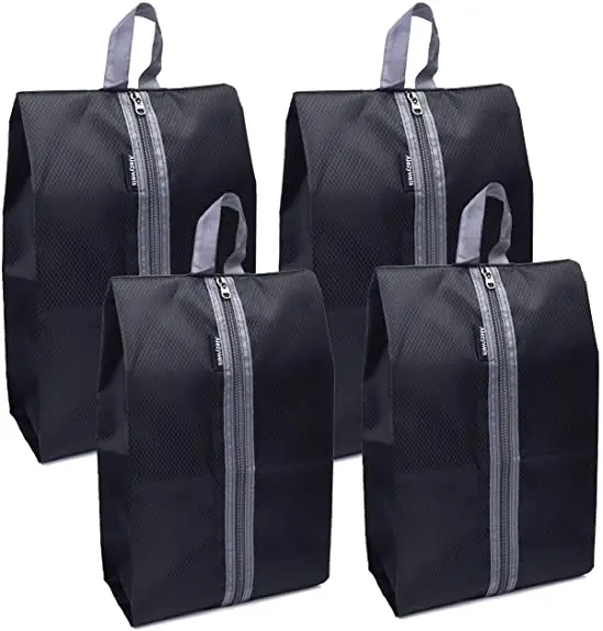2023 custom travel bag 4 pack shoe zipper storage shoes bag custom logo