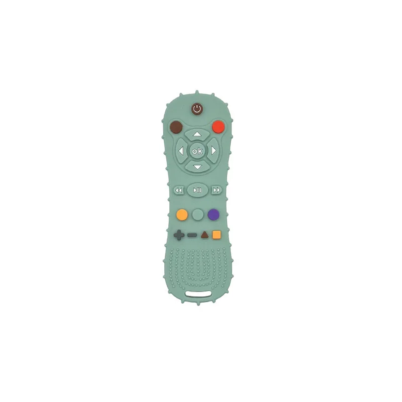 Wholesale Fashion BPA Free Baby Silicone Teether Toys Funny TV Remote Control Shape Teething Relief Toys