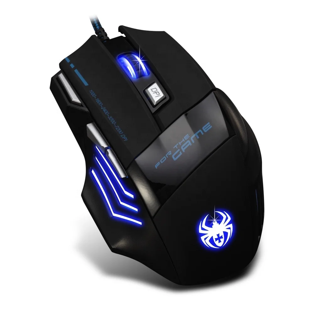 Wired programmable USB 7d Gaming Mouse hot sale RGB led light Color Backlit Gaming Mouse  7200 DPI