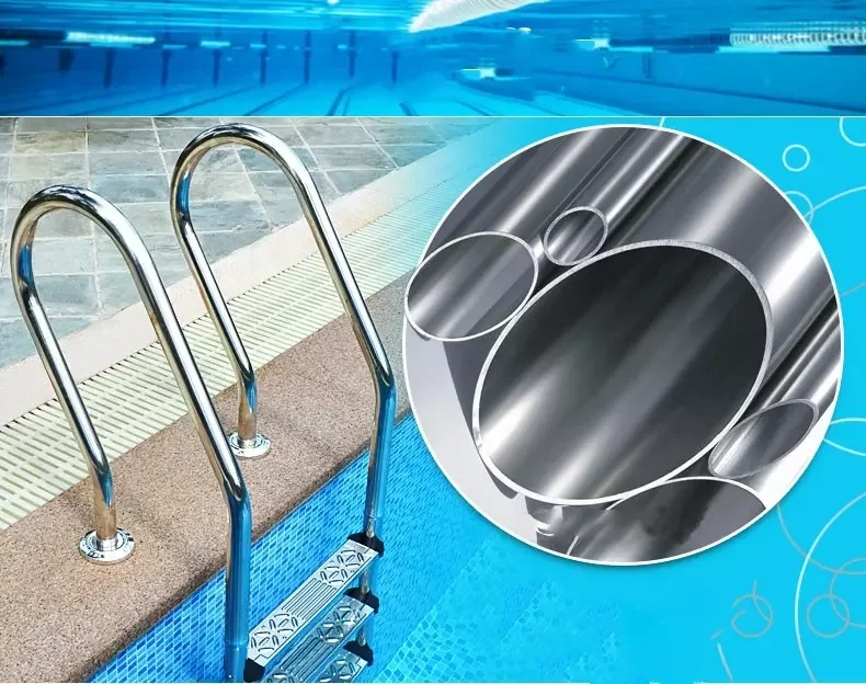 Stainless Steel Pool Ladder For Inground Pool Customized 2 3 4 5 Steps 304 Pool Ladder