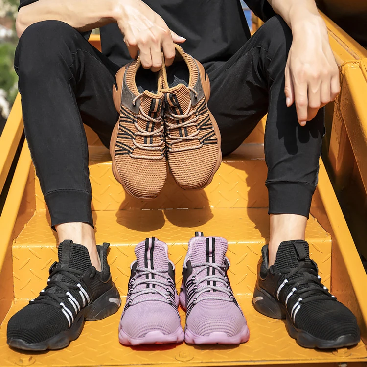 Labor Protection Safety Boots Functional Shoes Comfy Steel Toe Non Slip Shoe Protection Women Safety Shoes Steel Tip