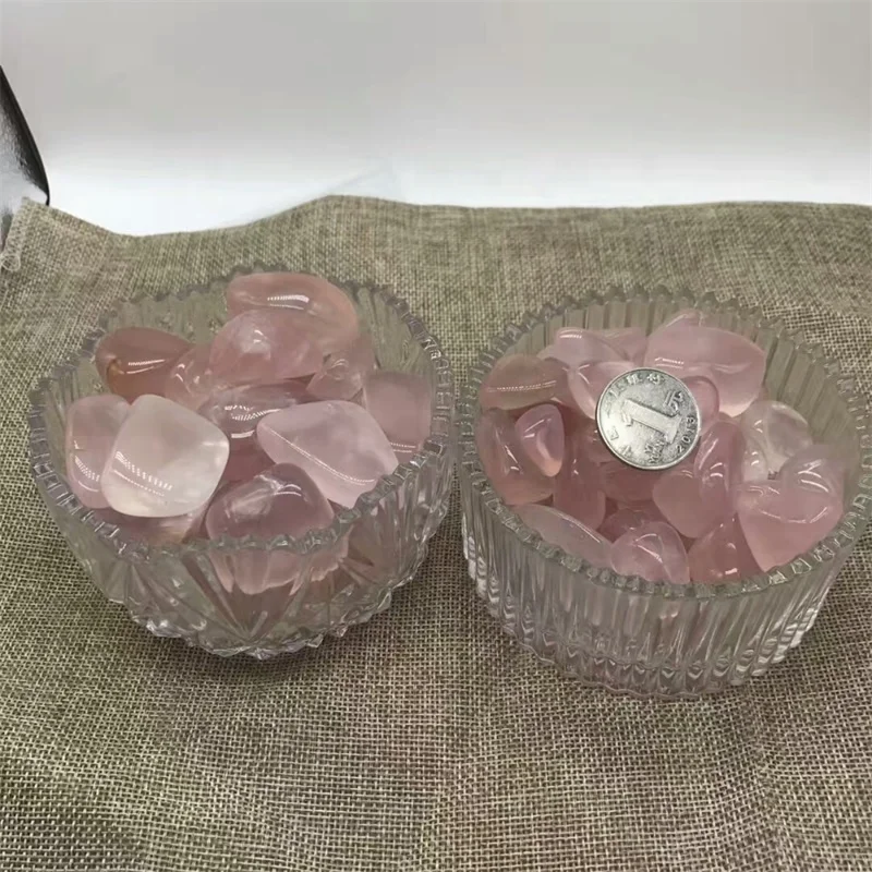 Natural Rose Quartz Healing Crystal Gravel Tumbled Stone
