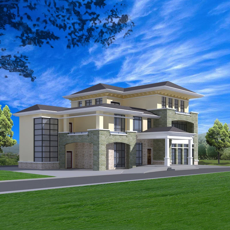 2020 Beautiful Prefab House Light Weight Steel Prefabricated Villa