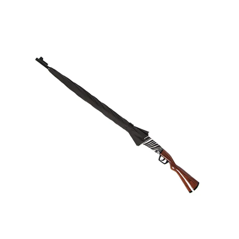 Special fancy gun design automatic open black steel man umbrella for sale