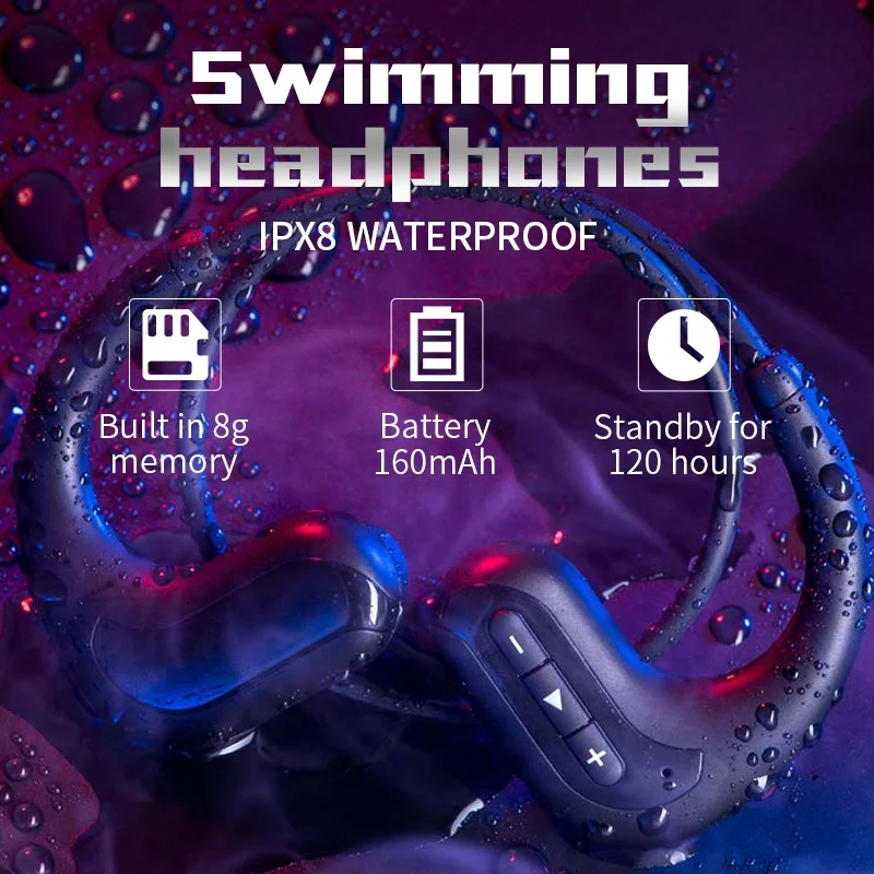 Professional Sports Bluetooth Head Sets Waterproof Earbuds Built In Microphone Wireless Headset For Mobile Phones Tablet PC