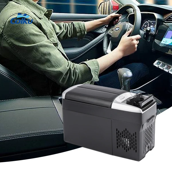 Colku BF-11H Center Console Fridge Car 12V Refrigerated 11L Portable Refrigerator with Cup Holder