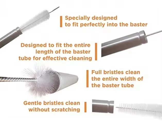 Meat Injector Syringe Turkey Baster with Marinade Injector Needles Cleaning Brush for BBQ Grill Smoker, Turkey and Brisket