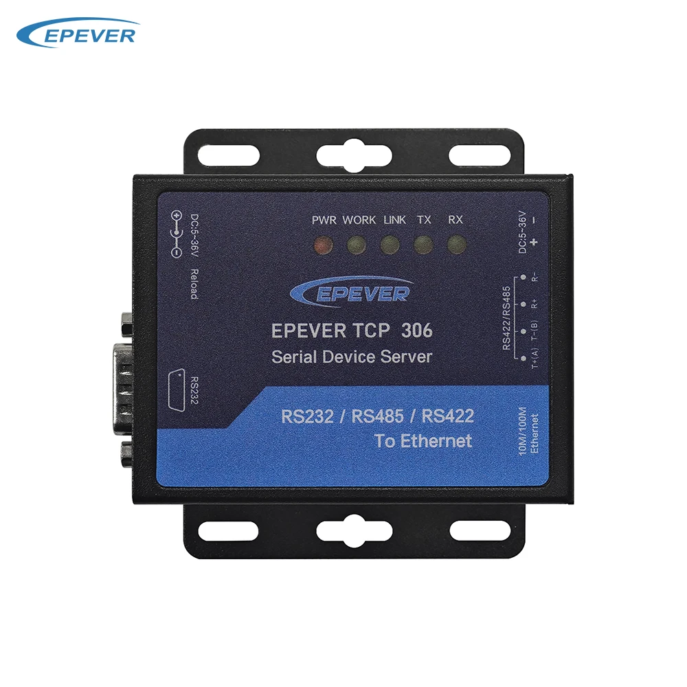 EPEVER 10 м/100 м автоадаптивный Ethernet порт TCP 306 сетевой последовательный адаптер соединяет совместимые продукты