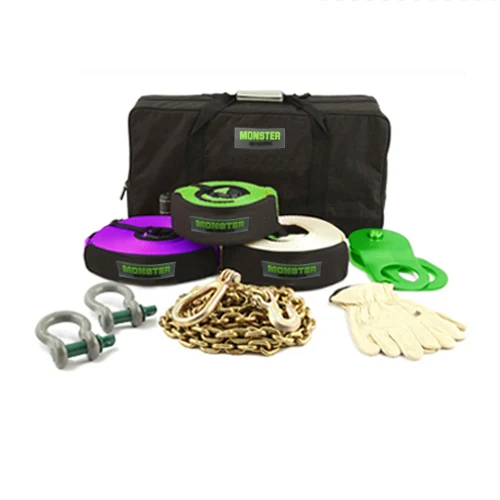 Monster4WD 9pcs 4wd Recovery Gear Emergency Tool Kit
