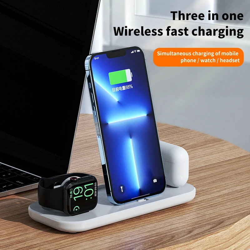 New Product Mobile Phone 3 In 1 or 4 in 1 Magnetic 15W 10W Qi Fast Wholesale Best Wireless Charger Lamp Stand