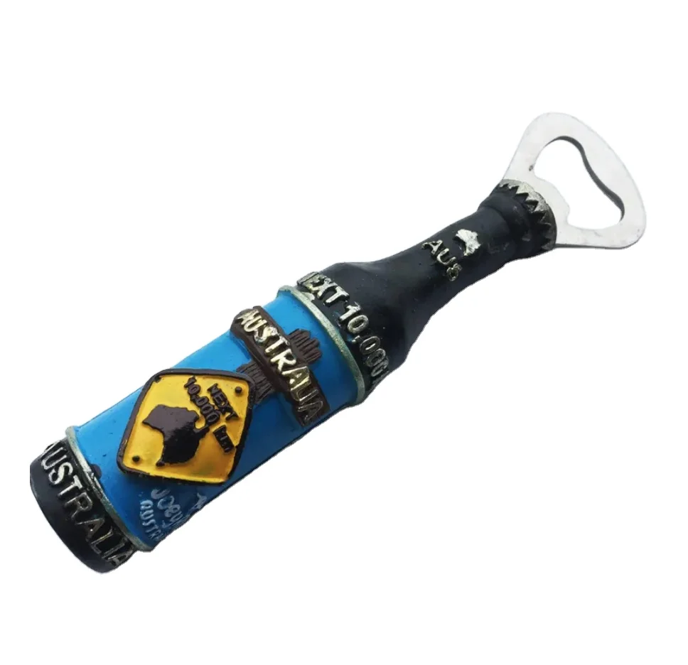 Australia Bottle Opener Tourist Souvenir Magnet for Fridge Decor Palau New Zealand Cute Home Decor Refrigerator Magnets of Craft